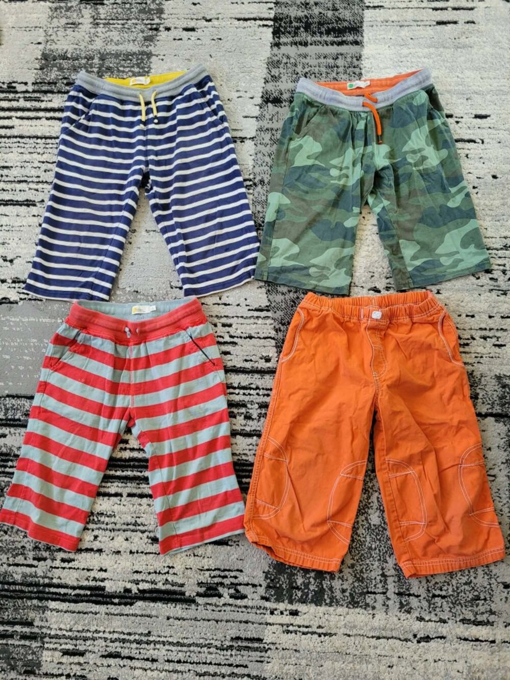 4 pairs of Boden and Hanna Anderson shorts. Size 12Y, 11Y, 140